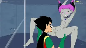 Raven Robin Bound by Alien Lust in Fiery Teen Titans Encounter