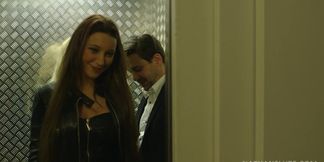Julie Skyhigh gets roughly ass fingered by Jessie Volt before they both get butt fucked by Joss BBC