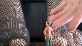 Carina Racy - Giantess Fishnet Foot Play