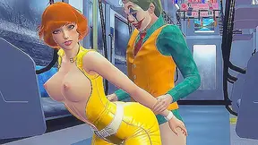 April ONeil Surrenders to Jokers Dark Desire in Wild Turtle Fantasy