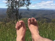 My favourite spot to soak up the sunshine on my feet on such a beautiful day 🌞- MANLYFOOT