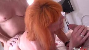 Matures Amber Lynn Bach shares her big dick with a teen