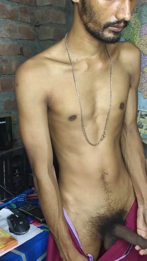 I'm taking off my lungi and massaging it   Clip 1