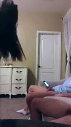 Busty girlfriend shared with a friend POV