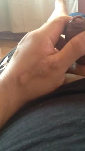 boy shows his sweaty big dick   Clip 2