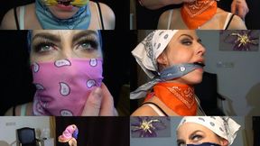 Black Swan chair tied and bandana gag play (mp4)