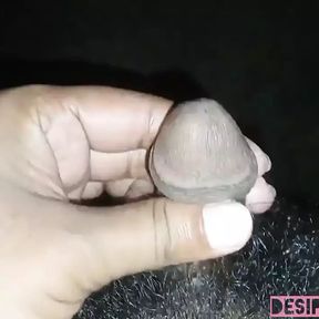 Male Performer POV Closeup Video of Big Black Cock Massage Masturbation