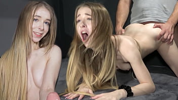 HE BENCHPRESSED HER - 45kg Teen Fucked By 2 Meter Meat Mountain
