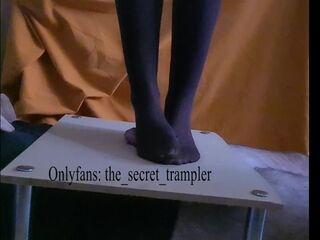 Nylon penis trampling board (preview, in a short time on onlyfans)