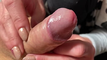 Foreskin Play hard and HandJob with Post Cum Play