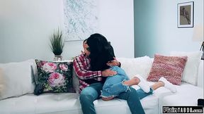 Stepdad fucks stepteen so she will stay
