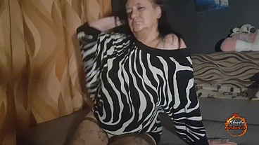 KlaudiaAmberGirl's multi orgasm before cumming in her mouth.
