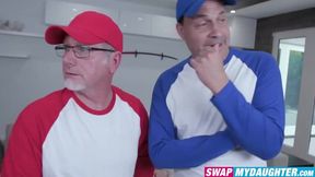 I and Eric John taught our lusty stepdaughters softball before they swallowed our massive bats