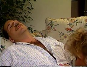 Sexy blonde and mature cock