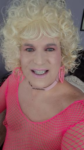 Kissing a Blonde Transvestite?