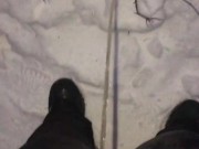 Compilation of Outdoor Pissing In The Snow During My Recent Weekend Of Winter Camping