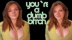 You're a Dumb Bitch - Homewreck Mesmerize Mind Fuck Goddess Worship Beta Loser Verbal Humiliation Degradation