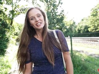 German Scout - Natural Cutie Riddy with Unshaved Vagina Get Multiple Climax at Pick up Casting