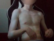 Intense handsfree orgasm after nipple play