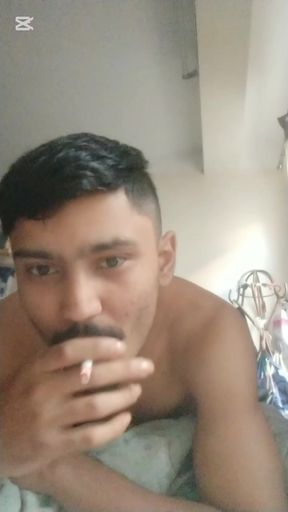 Bottom Bitch Reading Comments While Smoking.