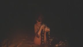 Sailor Saturn's outdoor masturbation