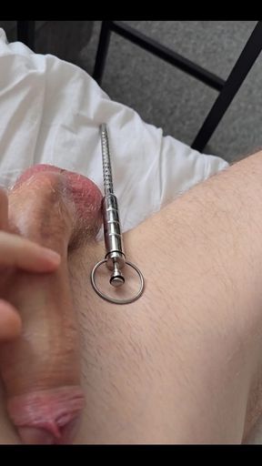 Vid Medley Pushed a Plug and Urethral Vibrator Down My Cock