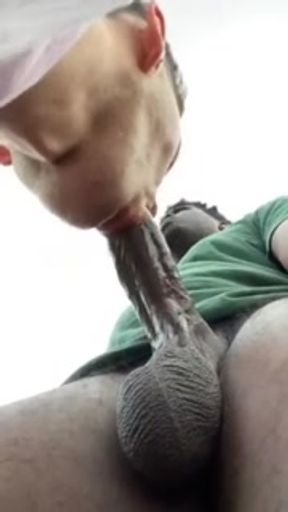 Twink Sucks BBC Outside In The Open