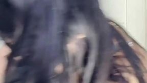 Long-haired Indo Colmek gets a facial