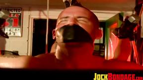 ”Jocks Bigg Pete & Dominik  in agony with dicks are pulled away from their b”