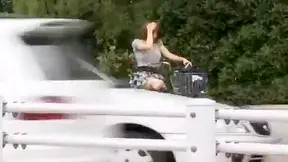 Japanese Biker Babe Fucks Herself Raw on Dildo Bike Seat – Hot Climax!