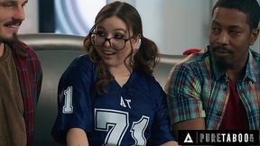 PURE TABOO Mischievous Teen Leana Lovings Seduces Her Stepdad'_s Best Friends