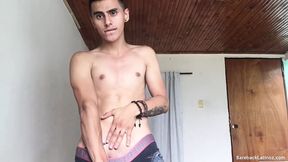 Latin Twink Nick Maori Jacking Off