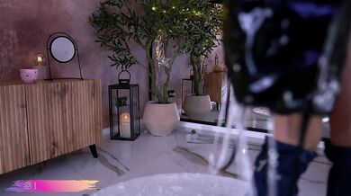 Mistress ties your balls and cock in public CBT