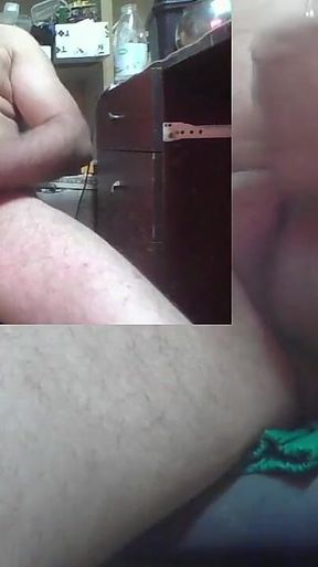 Stepdaddy Plays with His Big Cock and Cums