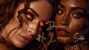 Edge While I Devour Her Lips for Satan