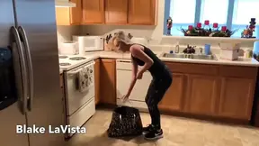 Blonde beauty bound and roughed up for Christmas
