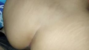 Latina rides big cock in real couple hardcore scene