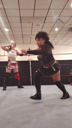 Curvy woman shows off her big booty while wearing a mask