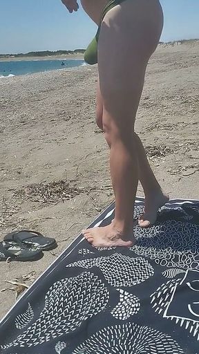 I Love Being on the Beach in Thong and Being Seen