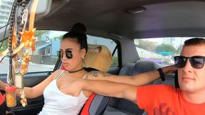 ”Big tits Asian amateur GF screwed hard after a day at the beach”