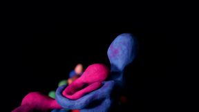 Cute Pregnant Anime Couple Engage in Steamy Stop-Motion Plasticine Sex Session