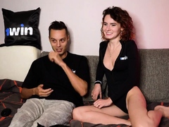 Darcy Dark plays de-robe games, displaying congenital orbs