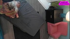 His big white cock sliding in and out of my asshole