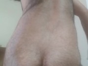 Wine Bottle Deep Anal Insertion Male Extreme:  riding it for you