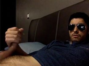 Hot Guy in Sunglasses Enjoys His Cock