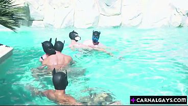 WOOF! WOOF! What the dog is this!? Pup Play by the Pool! Perverted Pooches Pounding! Dylan Tides, Jay Stryker, Lane Colten, Legrand Wolf, Zander Woodz