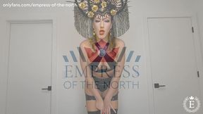 Disappointed Latex Domme Feeder POV - Shaming and Food Stuffing