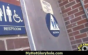 Gloryhole cock licking and sucking interracial 25