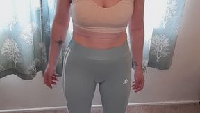 Giantess Lily Kink toy car crush of Ferrari vs 1990 Cougar XR7 in big chunky trainers sneakers and stomping the bits in a box Full Body view