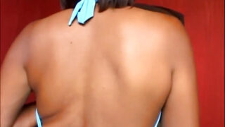 Girl takes big black cock anally from guy during steamy threesome